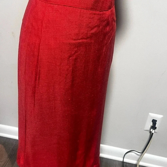 Vintage Diane Von Furstenberg Double Asymmetrical Button Orange Two Piece Suit - Picture 12 of 15